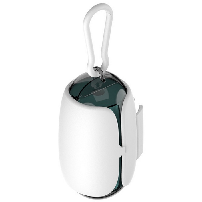 강아지 다용도 풉백똥주머니홀더 캡슐 파우치봉투1개포함, 화이트, 1개