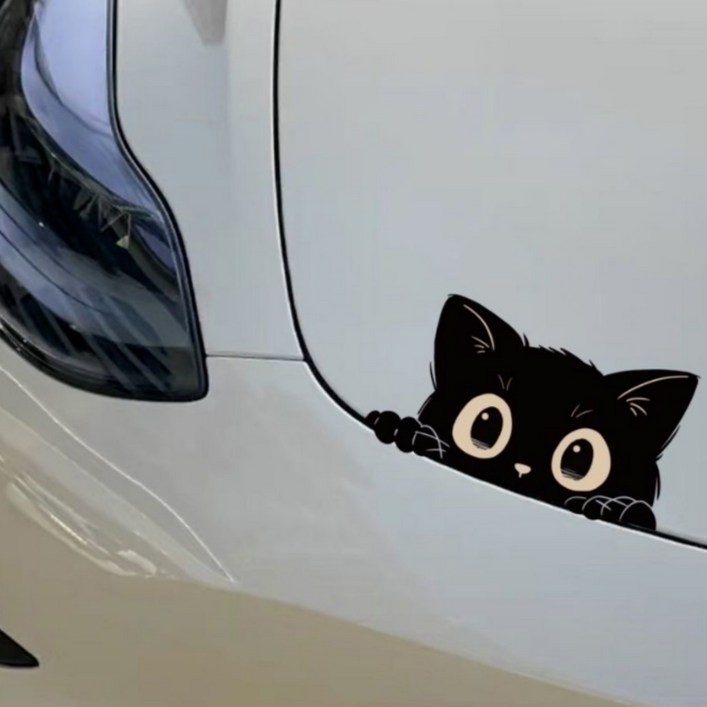 마요네스 자동차 데칼 흠집 고양이 스티커