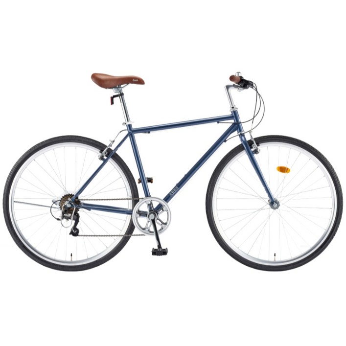 2026 삼천리 700C 아레스 하이브리드 자전거 7단, 1개, 164cm, 레트로 블루(490/90%조립)