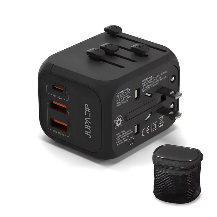 주파집 여행용 멀티 어댑터 PD 30W JPAD300, 1개