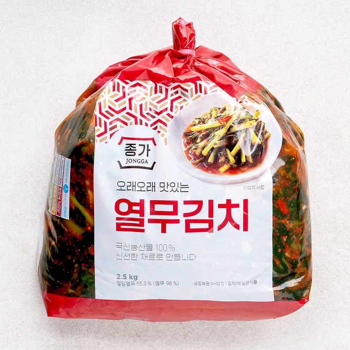 종가 오래오래 맛있는 열무김치, 2.5kg, 1개 종가 오래오래 맛있는 열무김치, 2.5kg, 1개