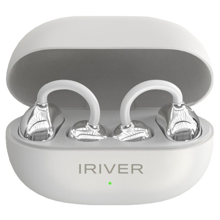 아이리버 초경량 ENC 오픈형 공기전도 귀찌 블루투스 무선이어폰, Go Free Air 30, 화이트