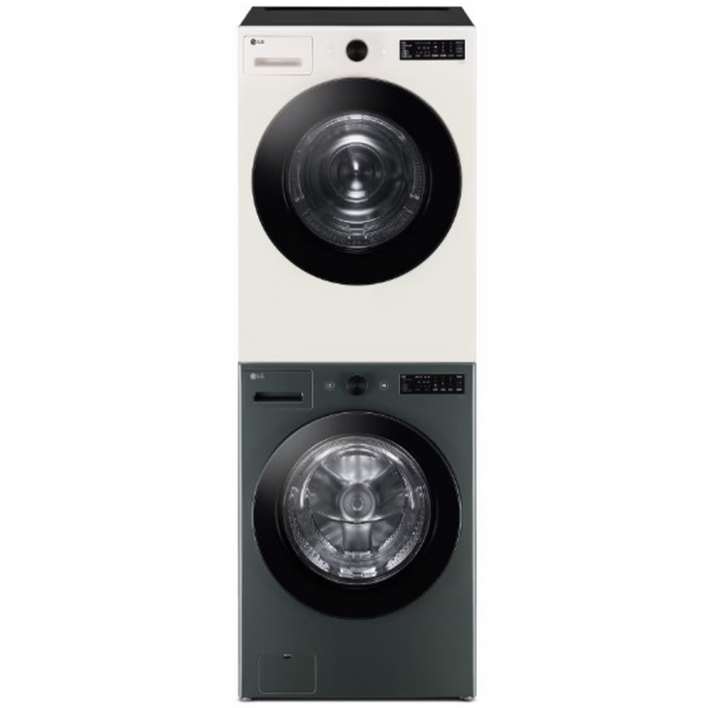 LG전자 트롬 오브제컬렉션 세탁기 + 건조기 + 키트 세트 KFG21GN-9EN 21kg + 19kg 방문설치
