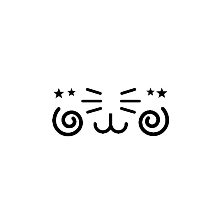 크레코 레이 고양이 차량용 스티커