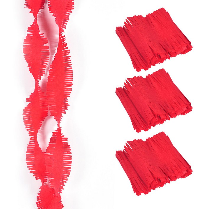 파티쇼 회오리 파티스트리머, 레드, 4개