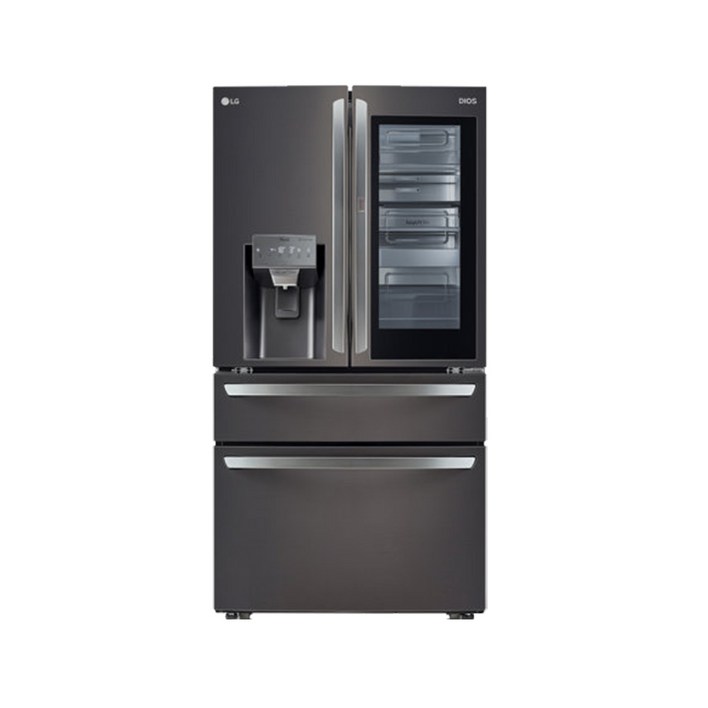 LG전자 디오스 양문형냉장고, 블랙 다이아 스테인리스, F615SB35