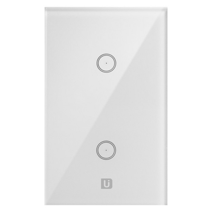 홈IOT 2구 스마트 무선원격제어 Zigbee방식 벽스위치 UIOT-SW20S