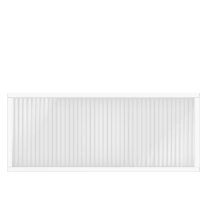 타공판닷컴 클리어 아일랜드 파티션 세로 800 x 120 x 300 mm, 화이트  투명