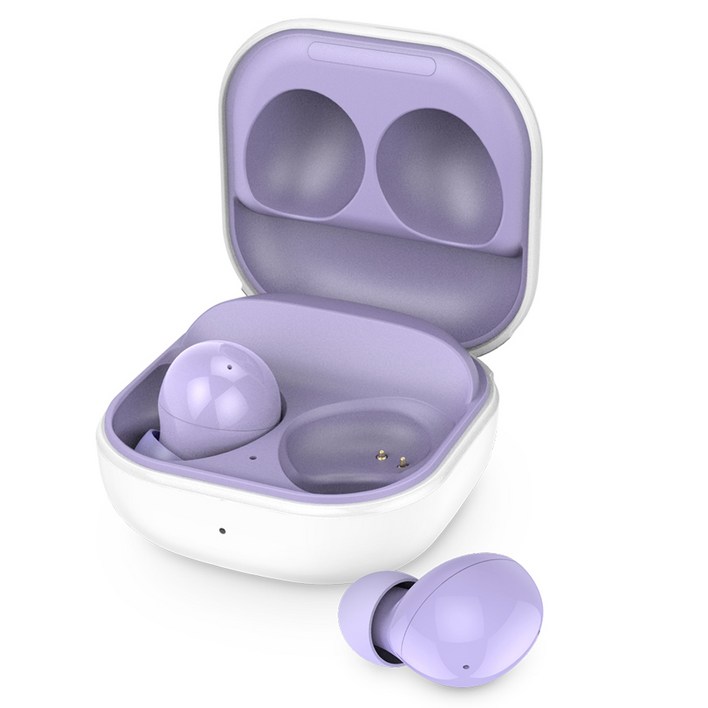 스마텍 무선 충전 블루투스 5.4 이어폰, STBTTW5000, 퍼플