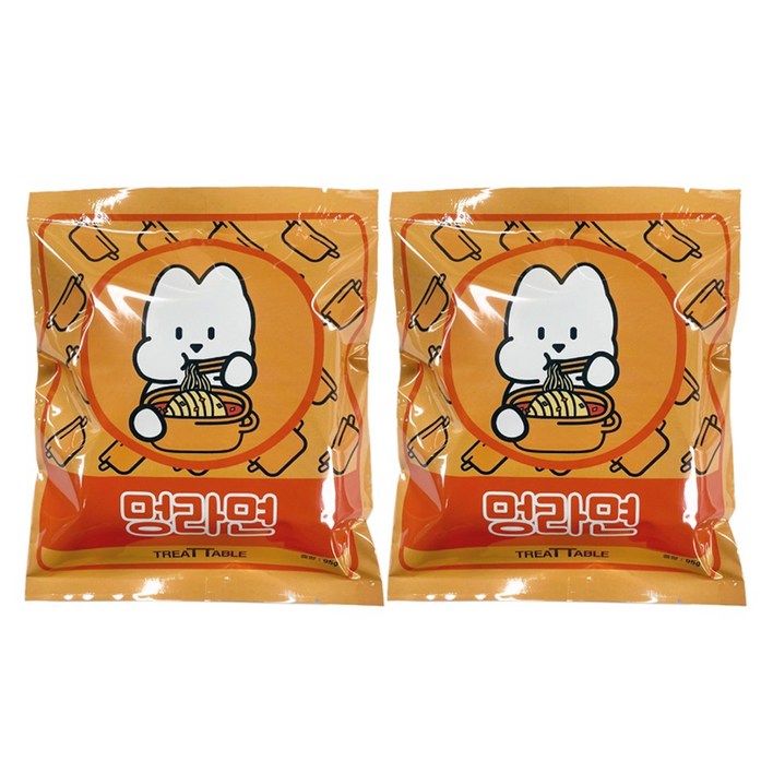 트릿테이블 강아지 멍라면