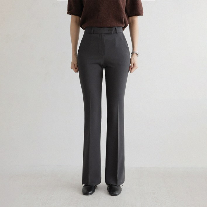 앤드스타일 여성용 숏롱 기장 맞춤시리즈15 데일리 슬림핏 사방스판 부츠컷 슬랙스 264955