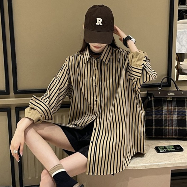 포플러앤씨 여성용 루디멘트 루즈핏 셔츠 P26SPST010521