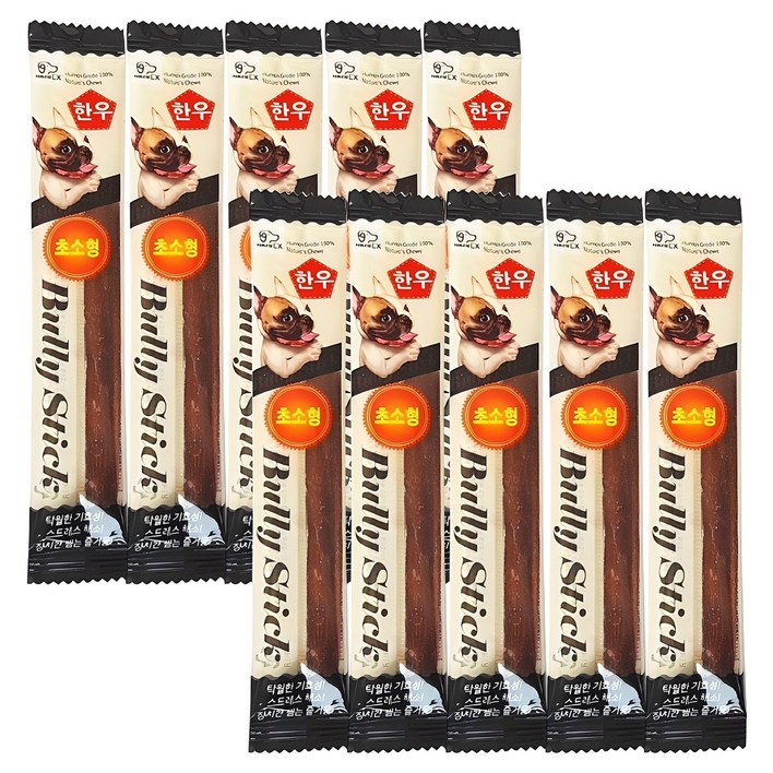 네츄럴이엑스 강아지 불리스틱 초소형 국내산 수제간식 SS11