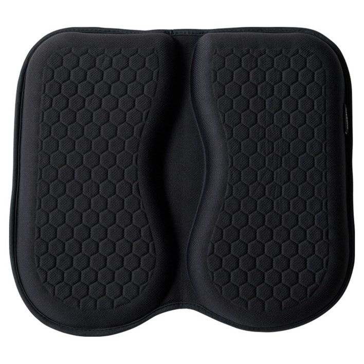 듀오백 듀얼젤 집중 쿨링 쿠션 기능성방석, 블랙