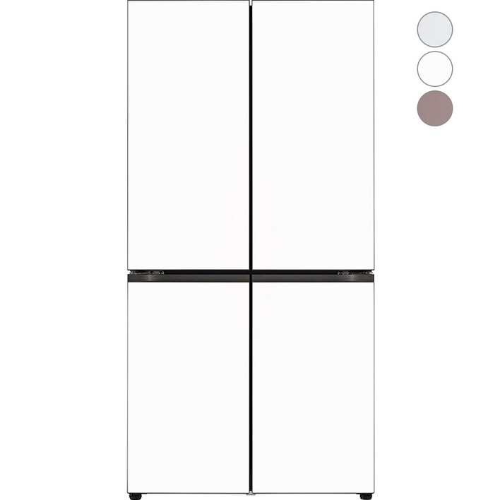[색상선택형] LG전자 디오스 오브제컬렉션 4도어냉장고 H874AAA012 글라스 방문설치
