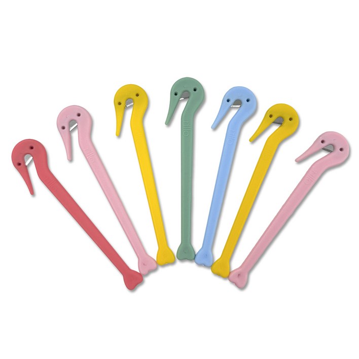 닐로 파스텔 머리끈 고무줄 칼 7개 세트