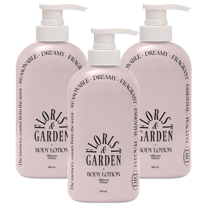 오디드 밀크인세라 퍼퓸 바디로션 플로리스트가든향, 500ml, 3개