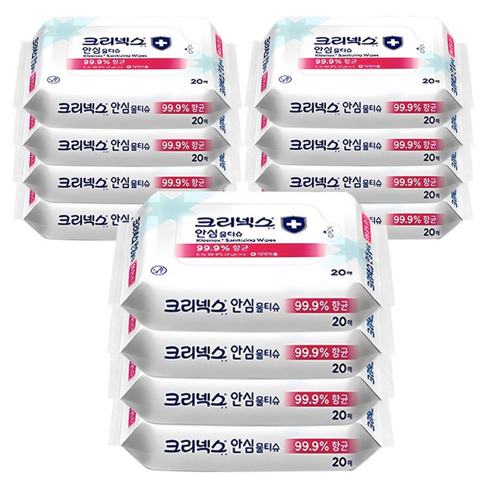 크리넥스 안심 물티슈 휴대형