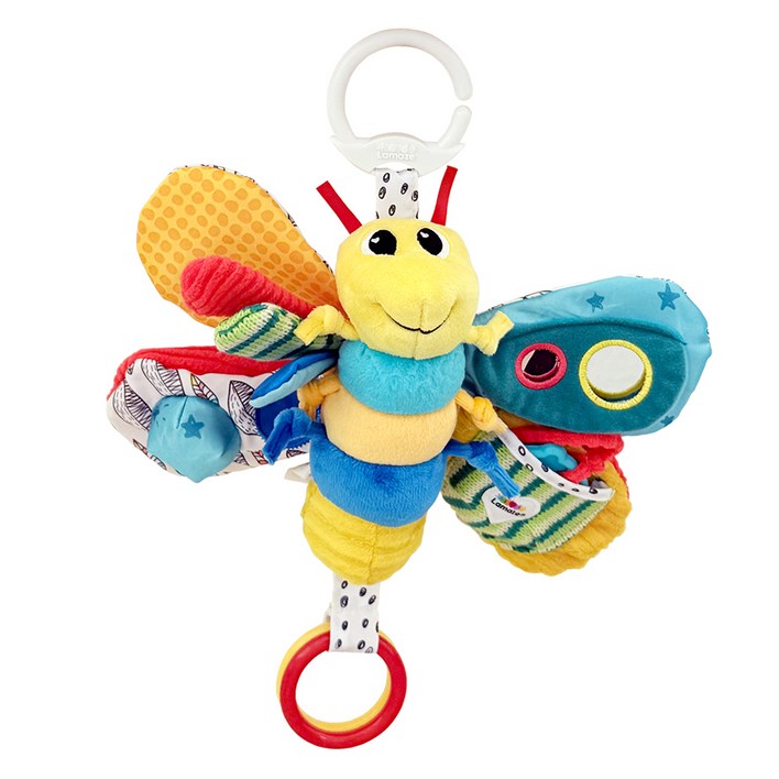 라마즈 노랑나비 유모차완구 27024, 혼합 색상, 1개
