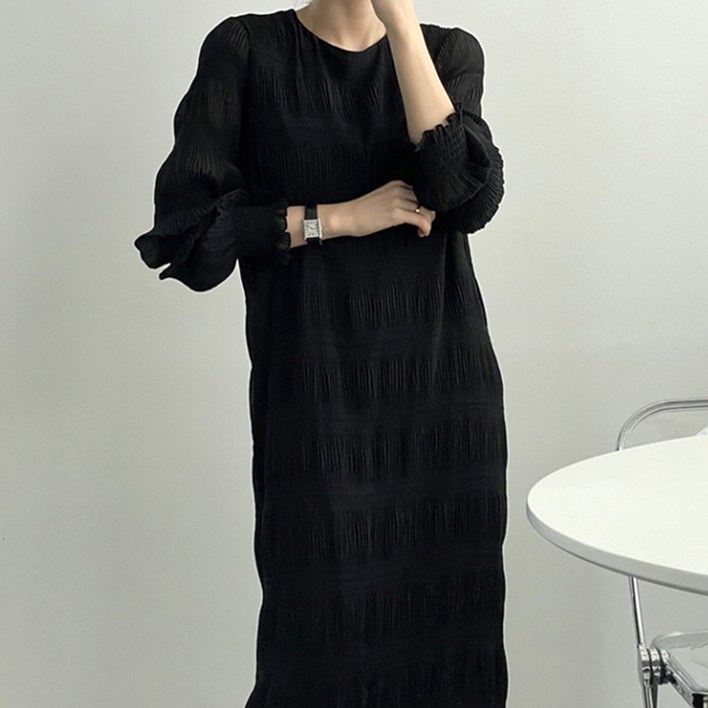 메이드제이 스프링즈 프릴 플리츠 원피스 OPS3520