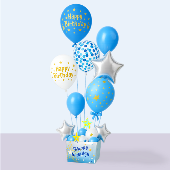 스탠드 박스 생일축하 풍선세트