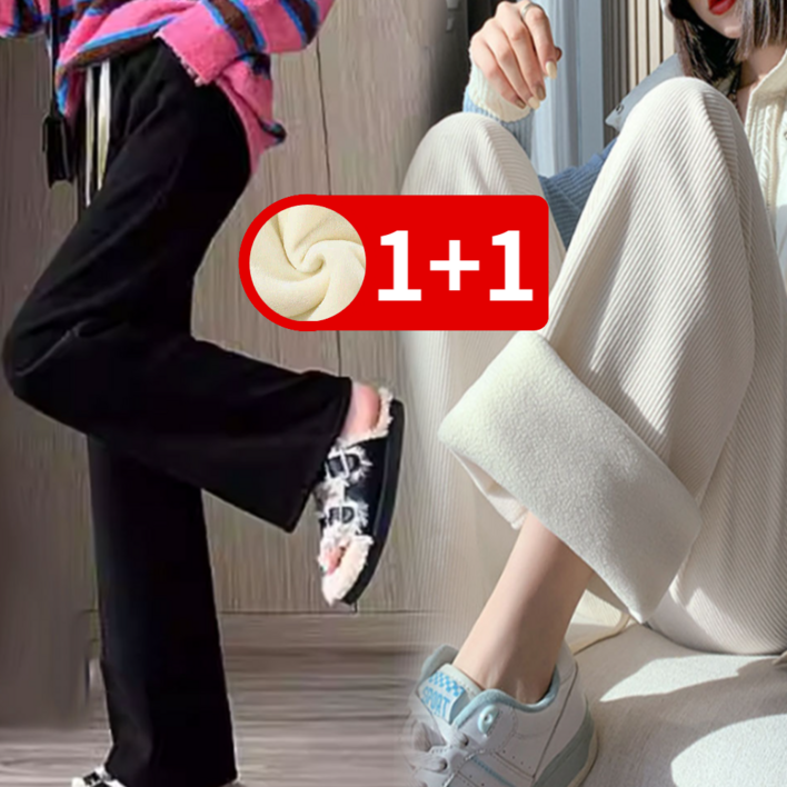 블루딘 여성 기모 와이드 골덴바지 11