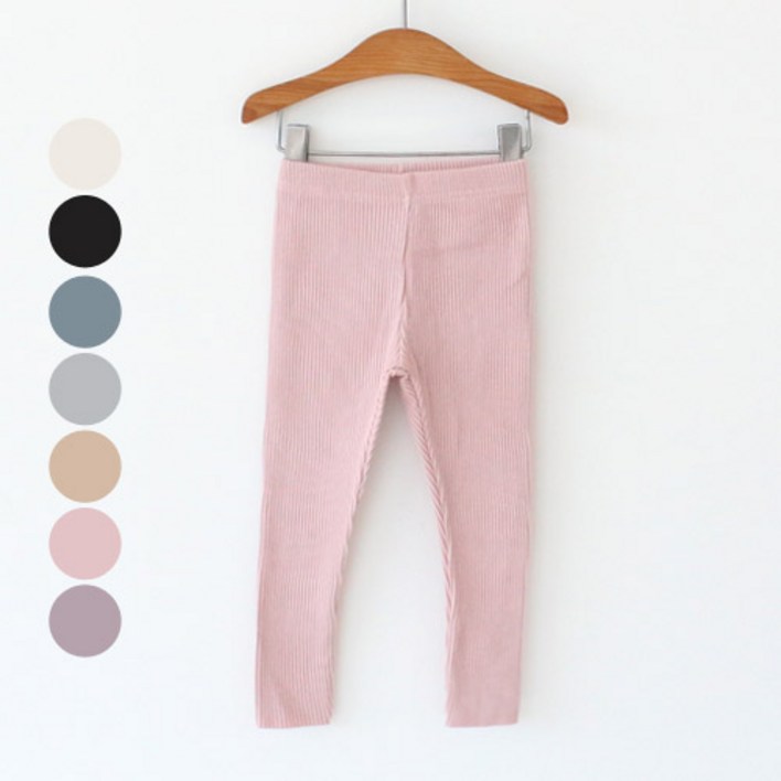 비바스타 아동용 쫀쫀 소프트골지 레깅스