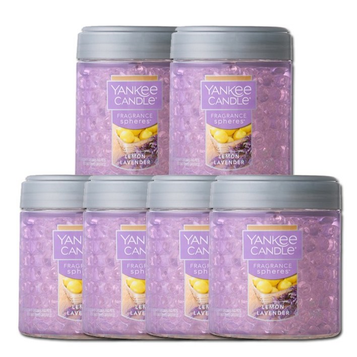 6EA 세트 무료배송 양키캔들 정품 프래그런스 스피어스 차량용방향제, 6개, 스피어스 레몬라벤더