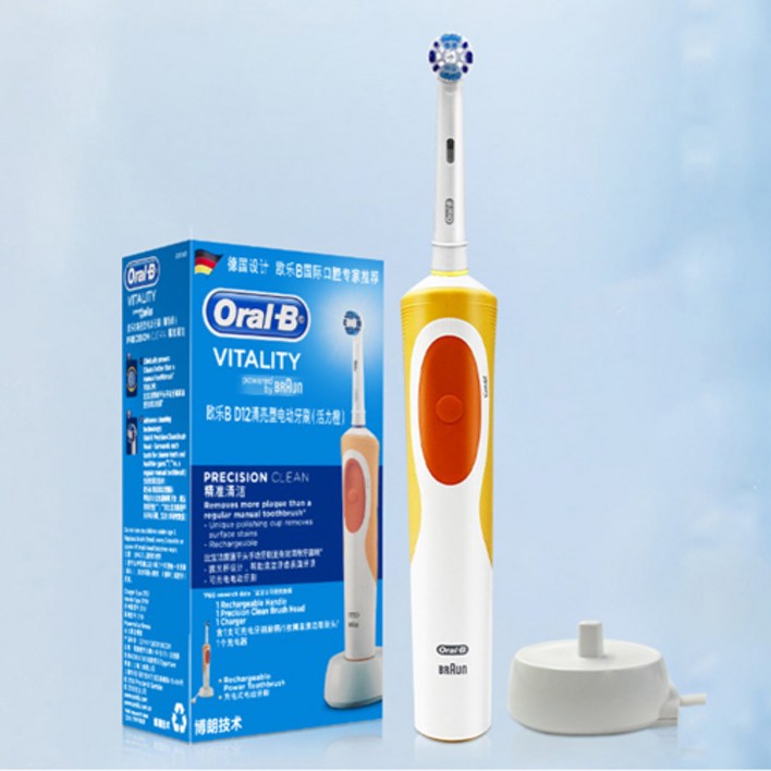 독일 브라운 오랄비오랄비 성인용 충전식 전동칫솔 D12