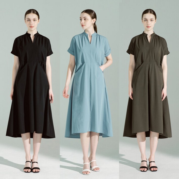 론칭가 69900원La RACEE CHIC 라라쎄시크 여성 루즈핏 빅포켓 롱 원피스 1종