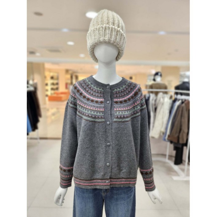 올리브데올리브 노르딕패턴 라운드 가디건 YK5WD418 2529802