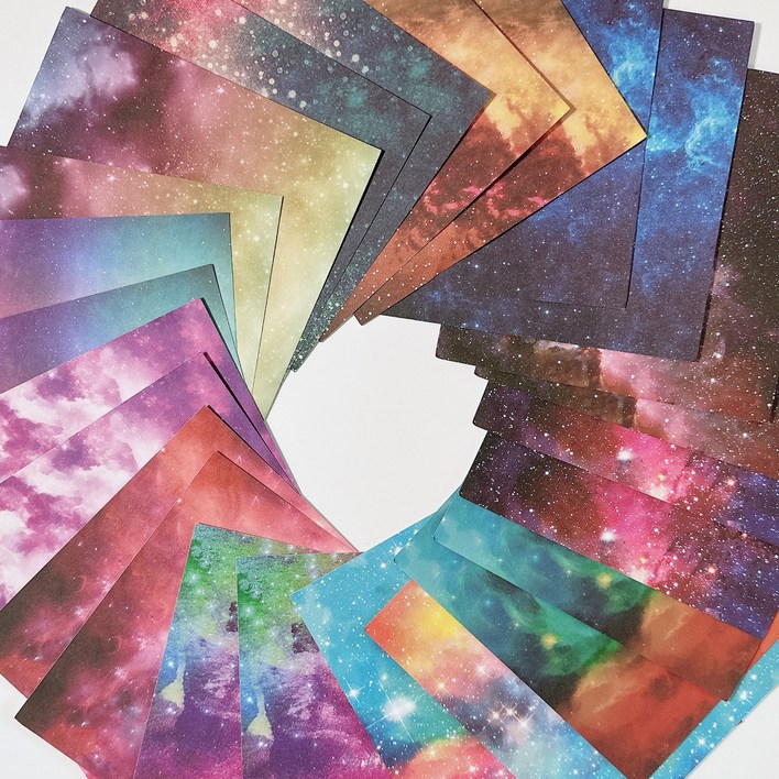 툴바이트 우주 색종이 은하수색종이 패턴색종이세트