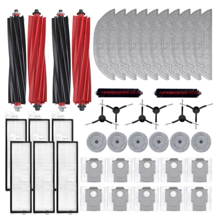호환 호환돼지 로보락 S8 MaxV Ultra 소모품 물걸레 더스트백 필터 브러쉬 1년 패키지, 1개