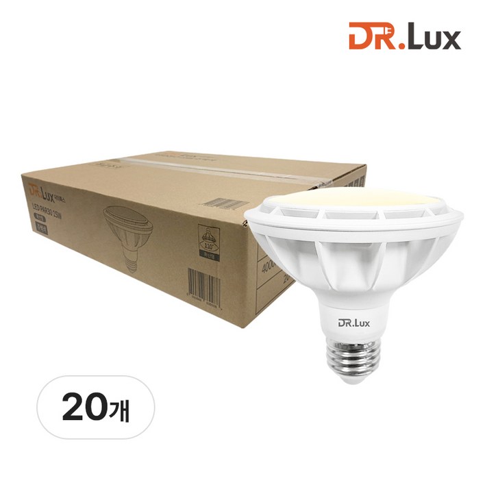 닥터룩스 LED PAR30 15W 확산형, 20개, 주백색