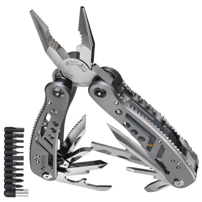 디와이툴즈 다용도 3세대 24in1 멀티툴 공구 캠핑 아웃도어 서바이벌, 1개