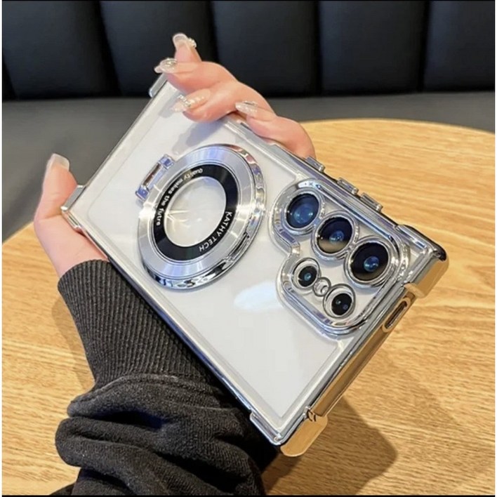 삼성 S24 울트라 케이스 갤럭시 s25 고투과성 마그네틱 거치대 커버 적용 맥세이프 S24플러스