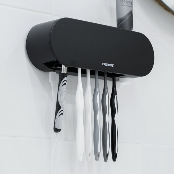 크리썸 가정용 유선 UVC 소독기 칫솔살균기