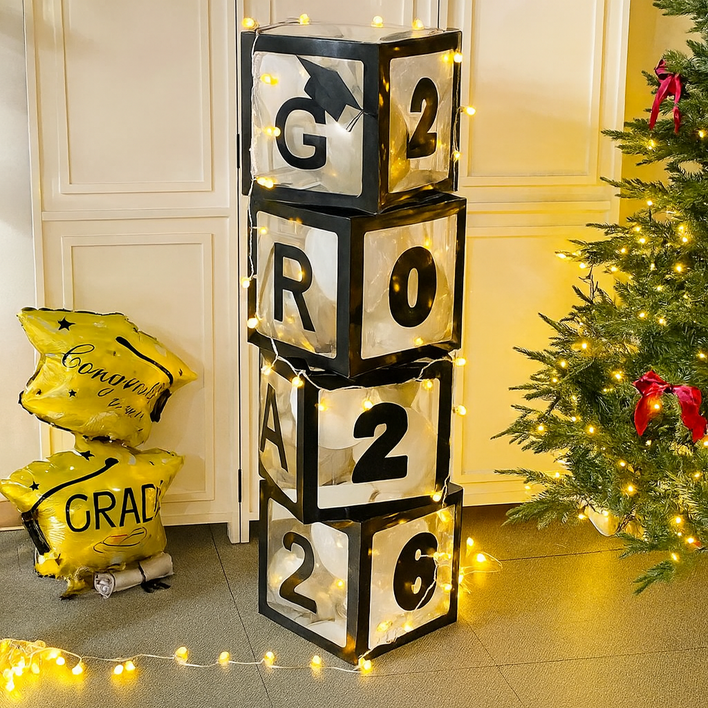 파티앤온 졸업 벌룬박스 레터링 풍선 박스 행사 장식