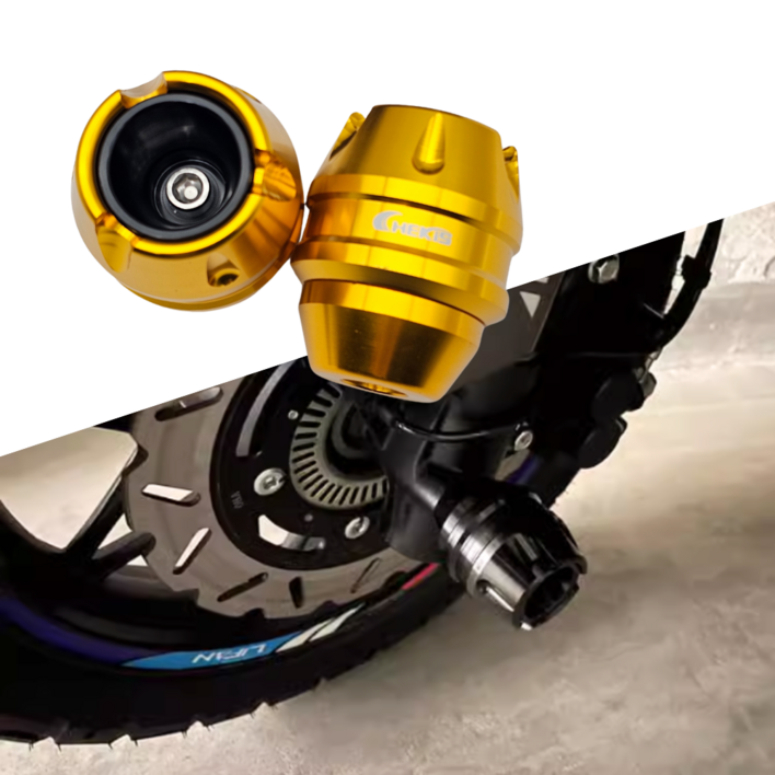 CHEKIS PCX FORZA NMAX XMAX 범용 앞바퀴 포크슬라이더, 골드