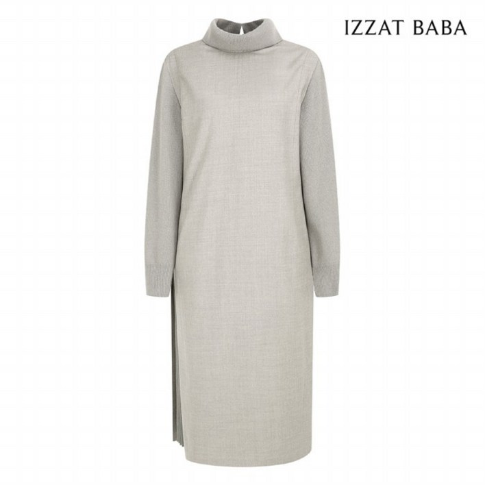 아이잗바바 니트 배색 사이드 플리츠 원피스 BPAA0OP391DH3418925