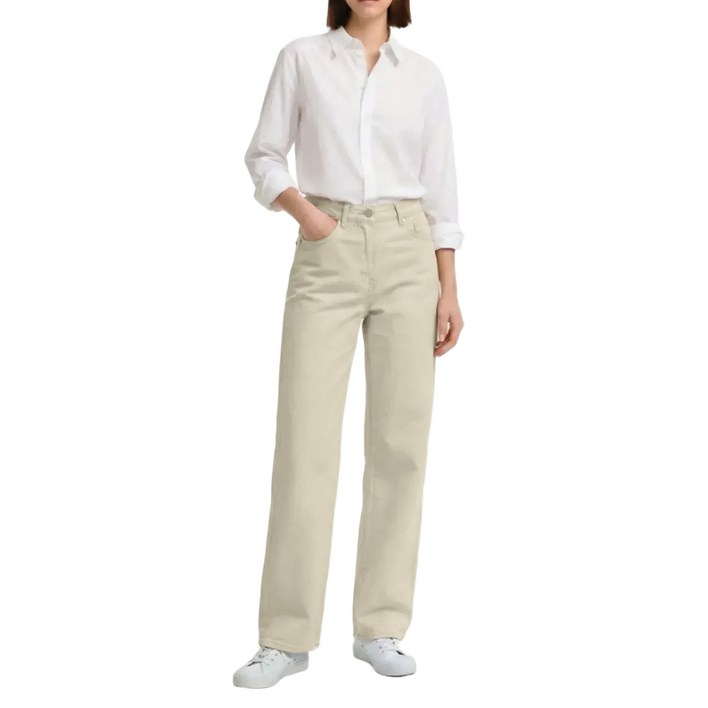 로야셀 2026 봄신상 여성 히든밴딩 일자핏 스판 면바지