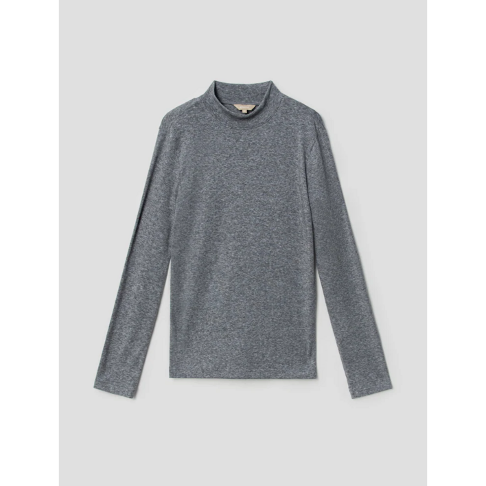 BEANPOLE 빈폴 레이디스  Essential 그레이 울 블렌드 하프넥 티셔츠 BF1941C013
