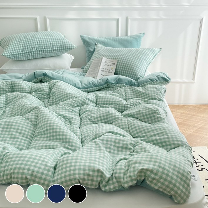 밍밍밍 따뜻한 차렵이불 세트 겨울 극세사  세미 이불 패드 베개커버