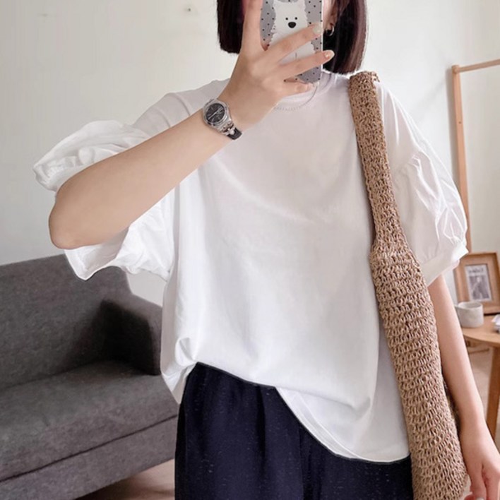 [자체제작] 더베니 퍼프 티셔츠