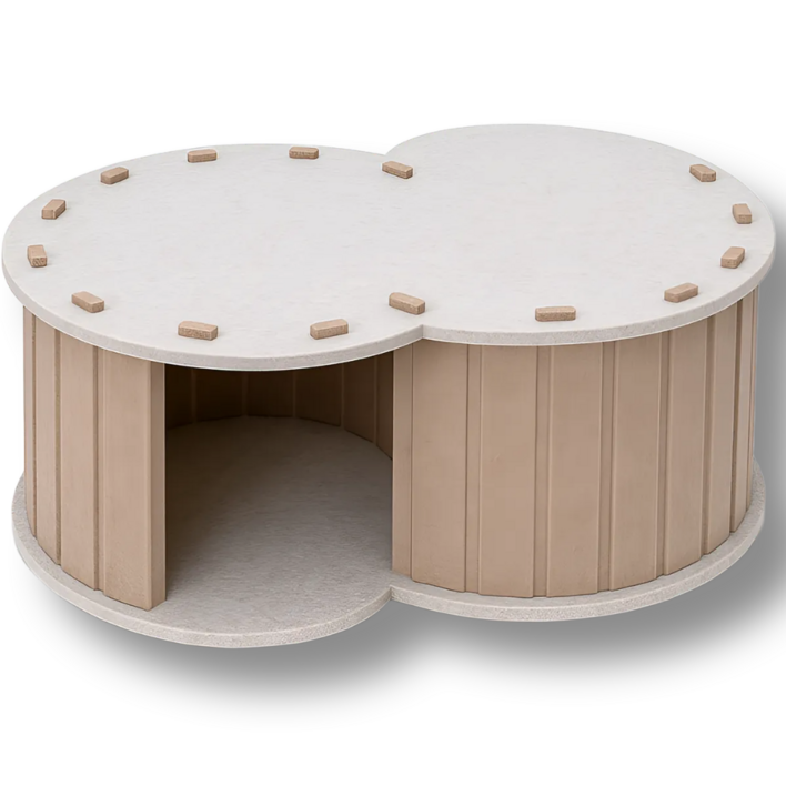 디오두 S자 터널 고양이 숨숨집, 1개, 그레이