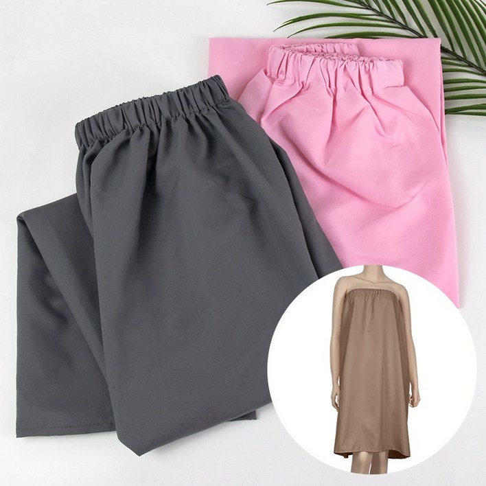 엘린 미용 마사지 가운 고무줄타입 속가운 피부 재료 관리실 미용실 고객, 1개, 엘린 미용가운 속가운-아이보리