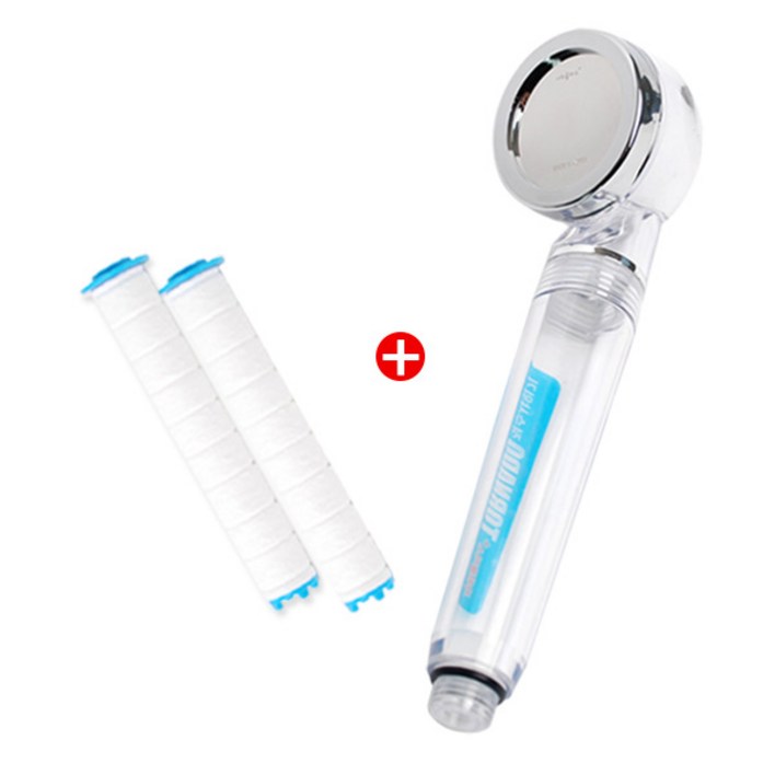 샤워플러스 간편 연수기 서프라이즈 샤워기 클리어 SF300  녹물제거 정수필터 2p