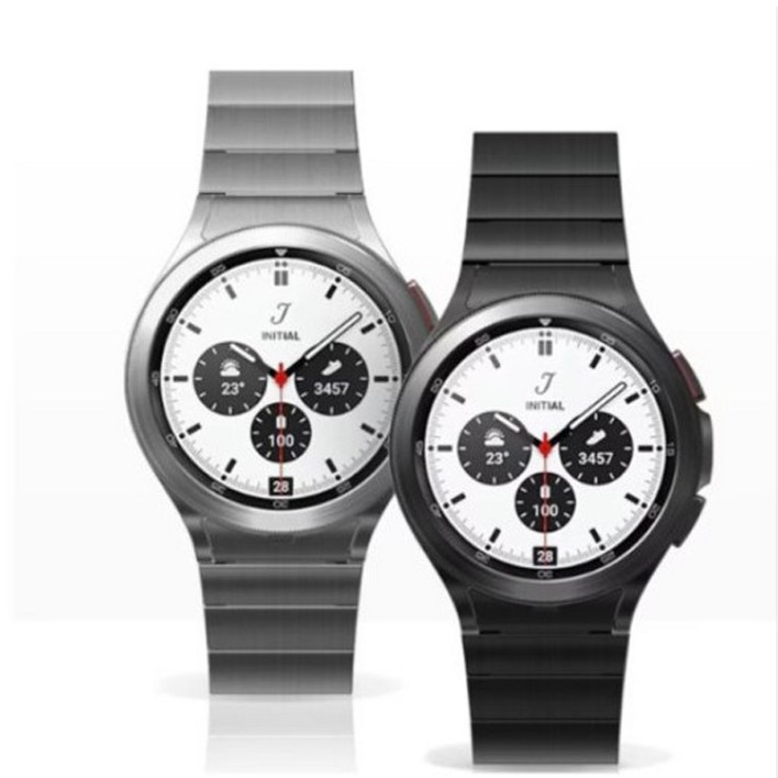 삼성 갤럭시 워치4 클래식 링크 브레이슬릿 스트랩 42mm 46mm GPTYR880 890, 46mm 블랙
