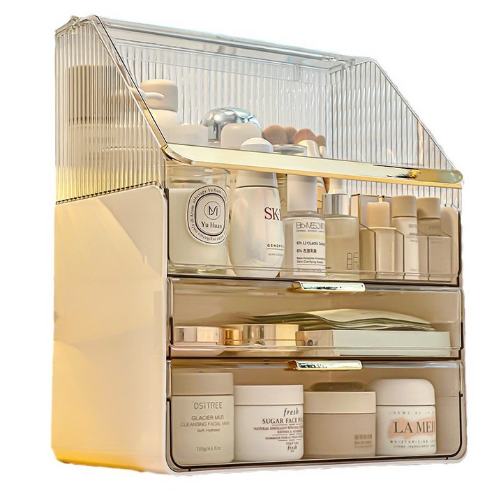 분리 사용가능미노스토리 NEW 시즌 특대형 3단 화장품정리함  브러쉬 보관함 증정