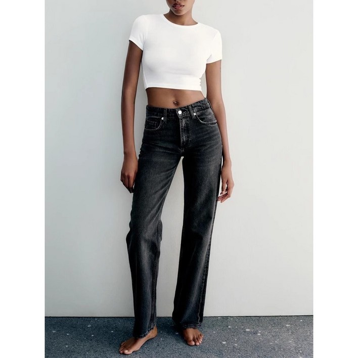 ZARA 여자신상 데님팬츠 캐주얼 와이드핏 청바지 2Y1007 ZARA 여자신상 데님팬츠 캐주얼 와이드핏 청바지 2Y1007